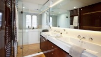 Princess 72 Motor Yacht Master Cabin Bathroom - Image courtesy of Princess Yachts International